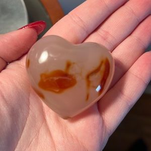 Heart Shape Carnelian Crystal